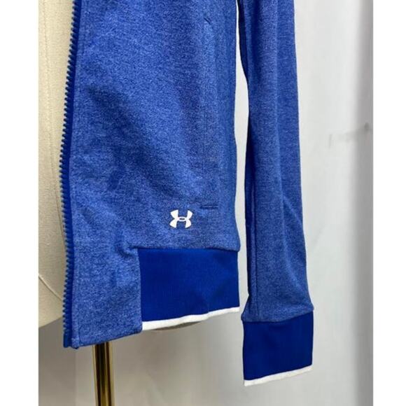 NWT! Under Armour Women's Threadborne Full Zip Jacket Blue SMALL - Picture 6 of 7
